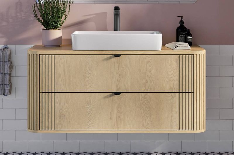 Skrinka do kúpeľne 82-80-46-2S, Dub cremona, 2x zásuvka