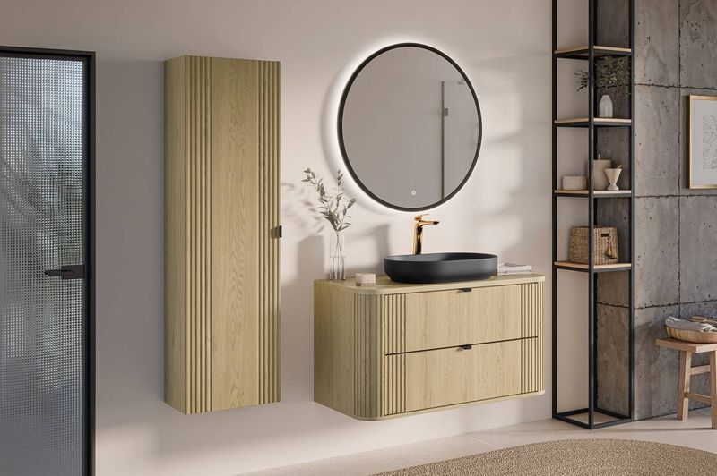 Skrinka do kúpeľne 80-40-1D, Dub cremona, 1x dvierka