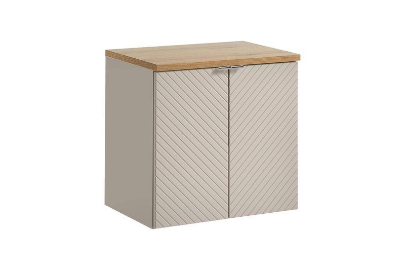 Skrinka do kúpeľne 82-60-2D, kašmír mat, 2x dvierka