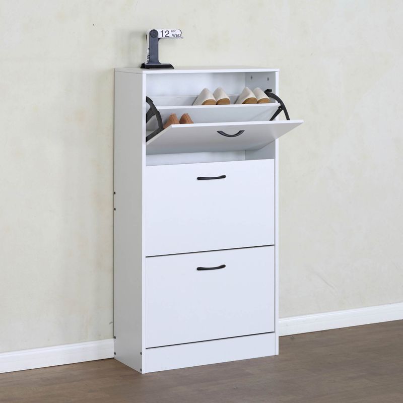 Praktický botník 3-radový, biely