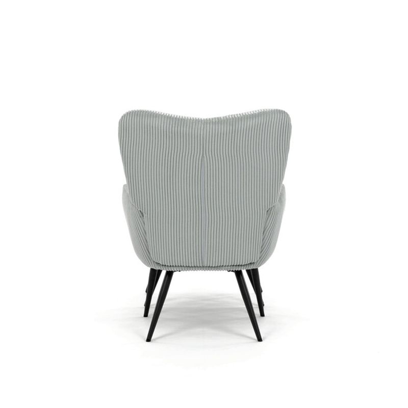 Relaxačné kreslo s podnožkou – modrý menčester