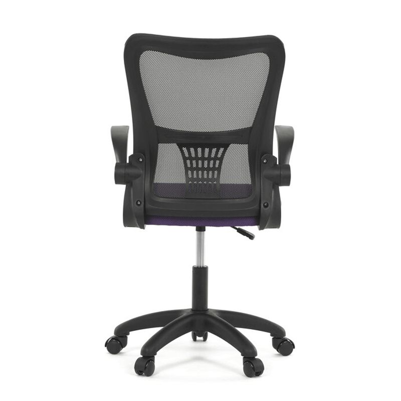  Kancelárska stolička, fialová sieťovina a čierny plast