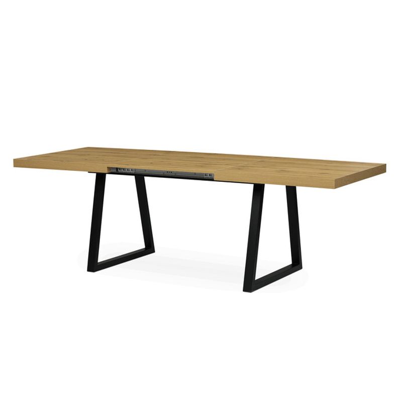 Jedálenský stôl rozkladací, 160-240 cm, dub