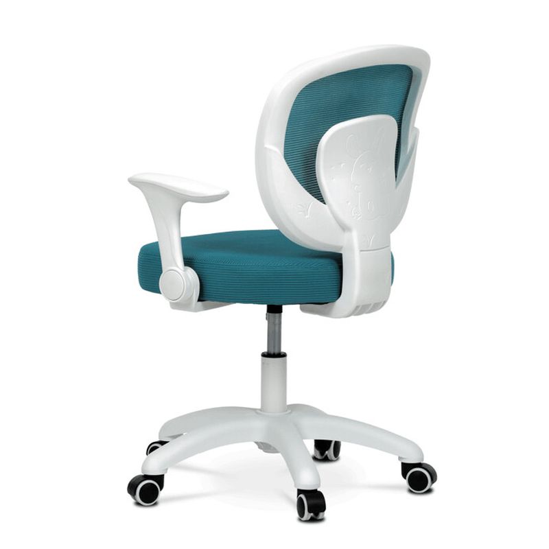 Detská stolička, výškovo nastaviteľná, modrá sieťovina