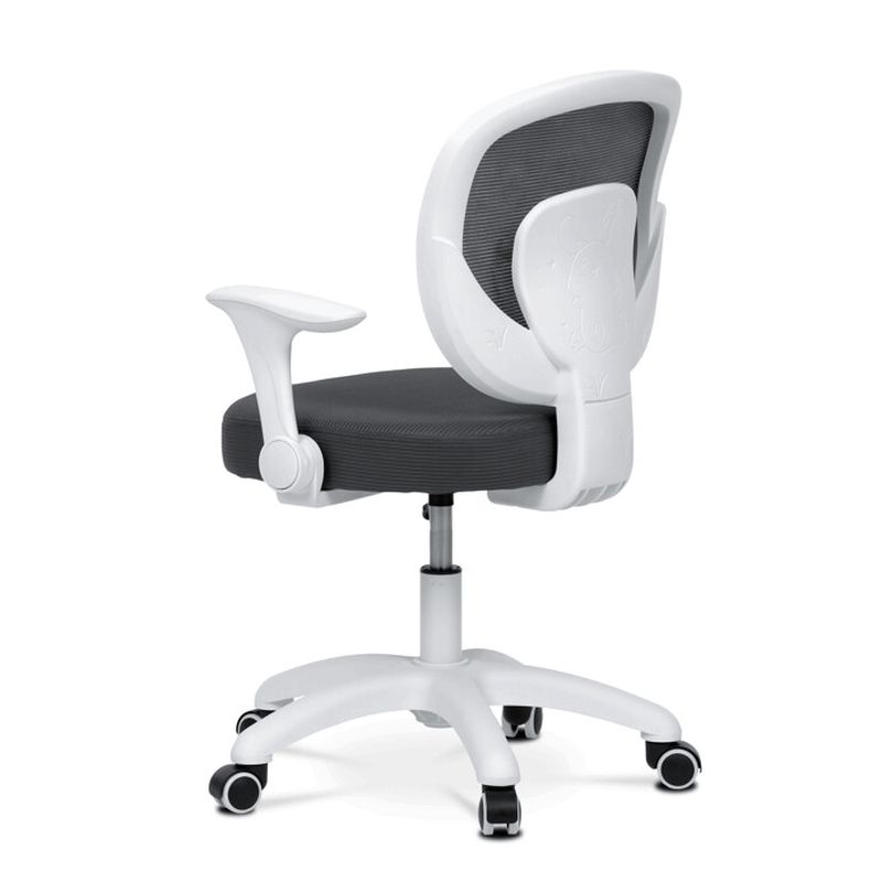 Detská stolička, výškovo nastaviteľná, sivá sieťovina