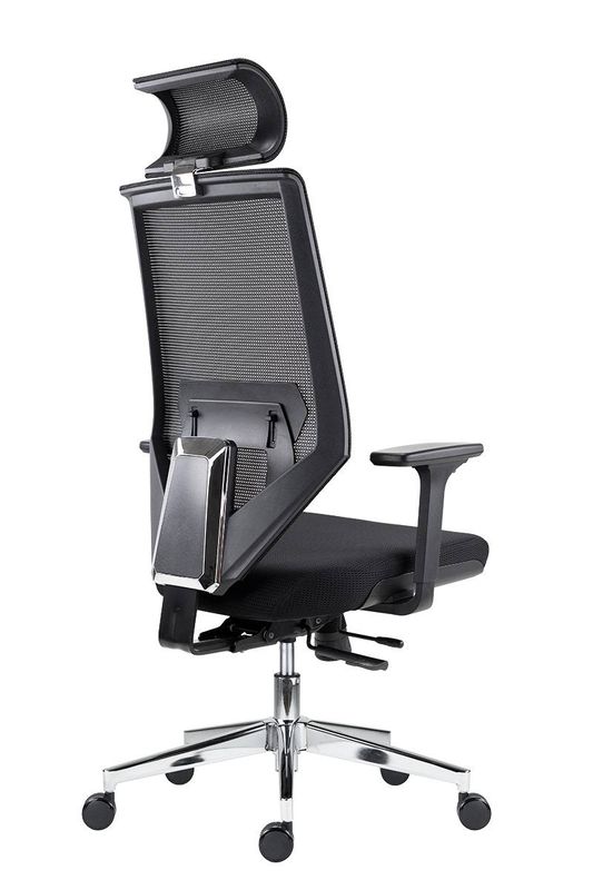 Ergonomická kancelárska stolička, čierna látka