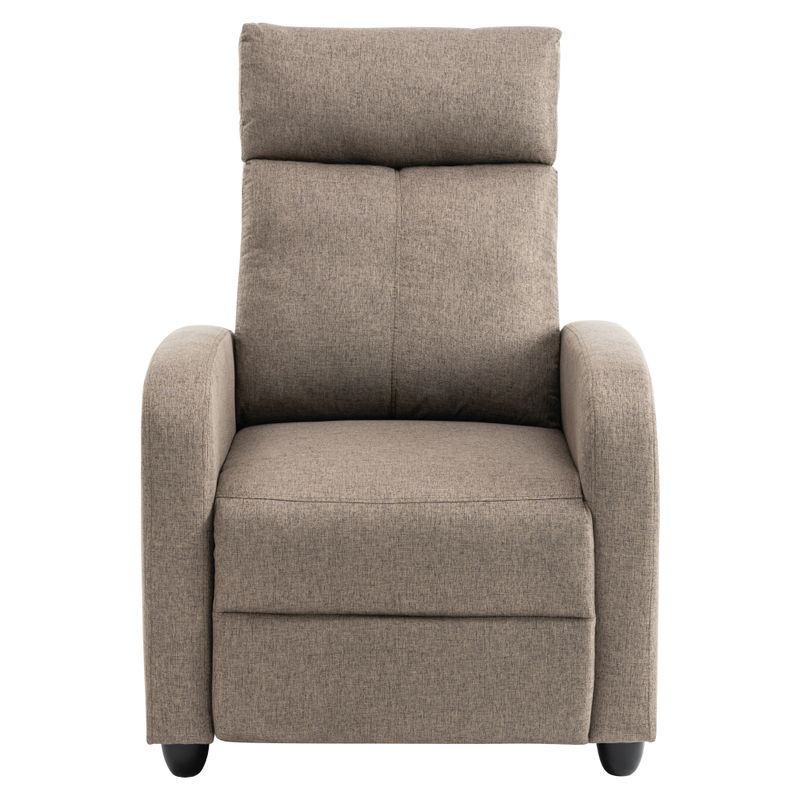 Relaxačné kreslo hnedé, mechanicky polohovateľné - posledný kus