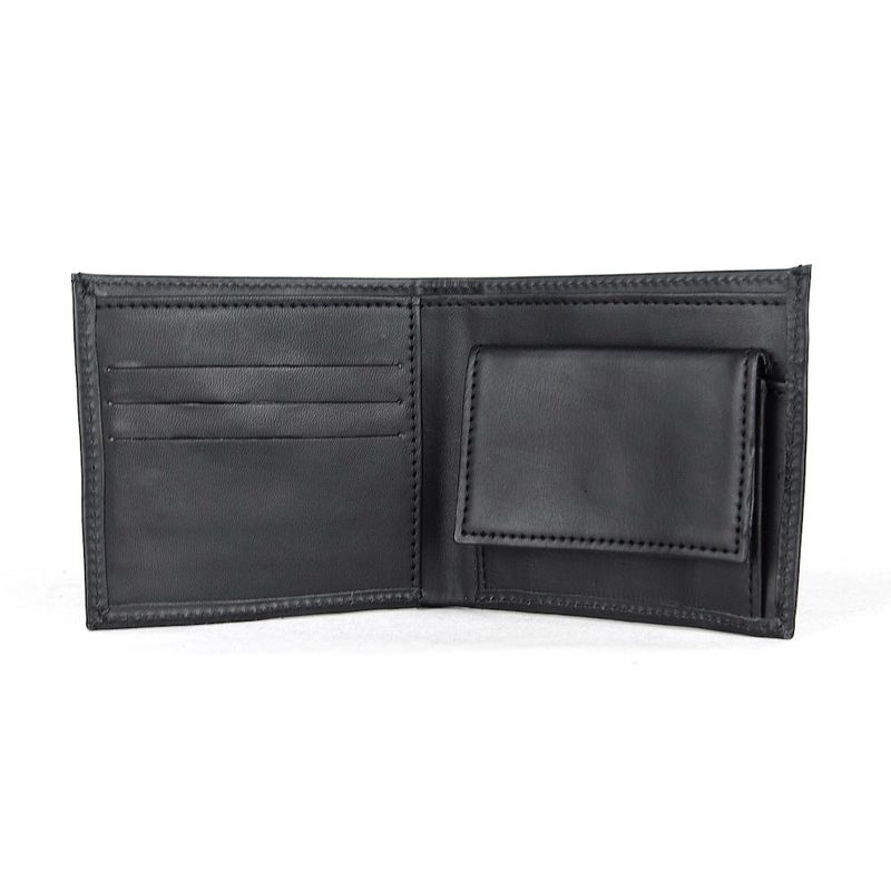 Pánska jednoduchá peňaženka z pravej kože 8762, čierna