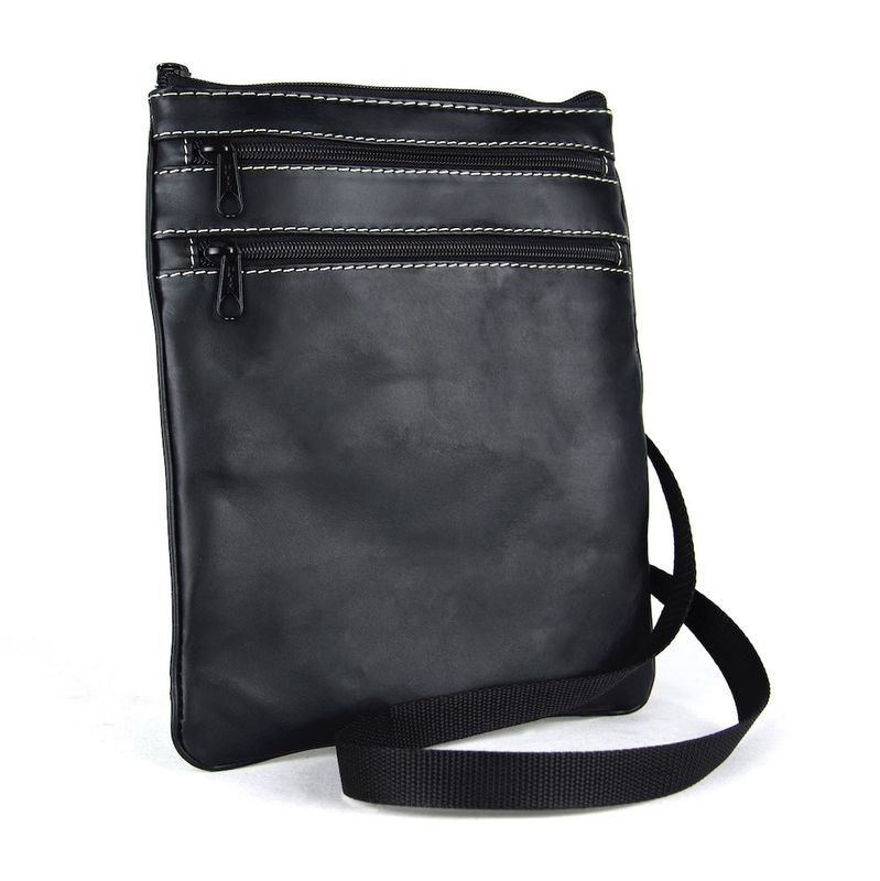 Elegantná kožená taška, viacúčelové púzdro v čiernej farbe