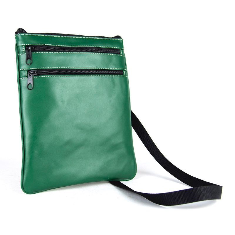 Elegantná kožená taška, viacúčelové púzdro v zelenej farbe