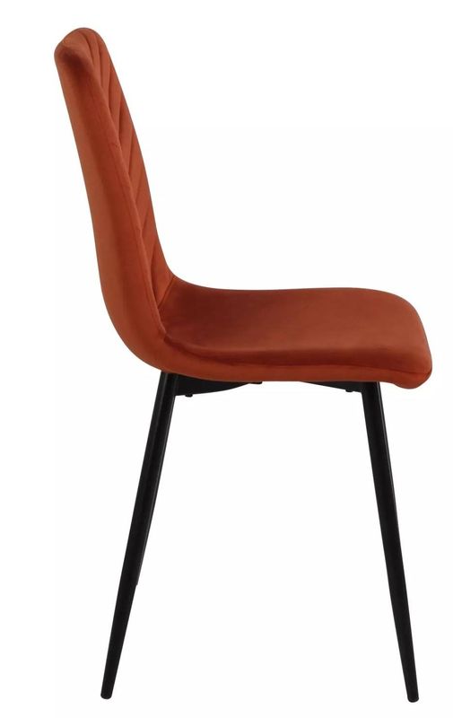 Luxusná jedálenská stolička s prešívaním, čierna-cynamon bluvel 4215
