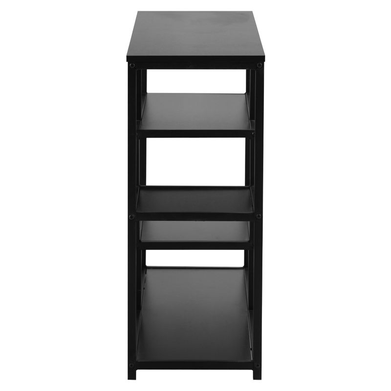 Kovový regál čierny, TYP 2