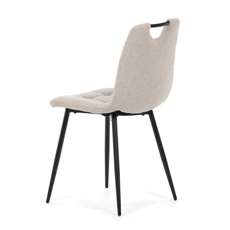 Stolička jedálenská, madlo, ľahko čistiteľná béžová látka