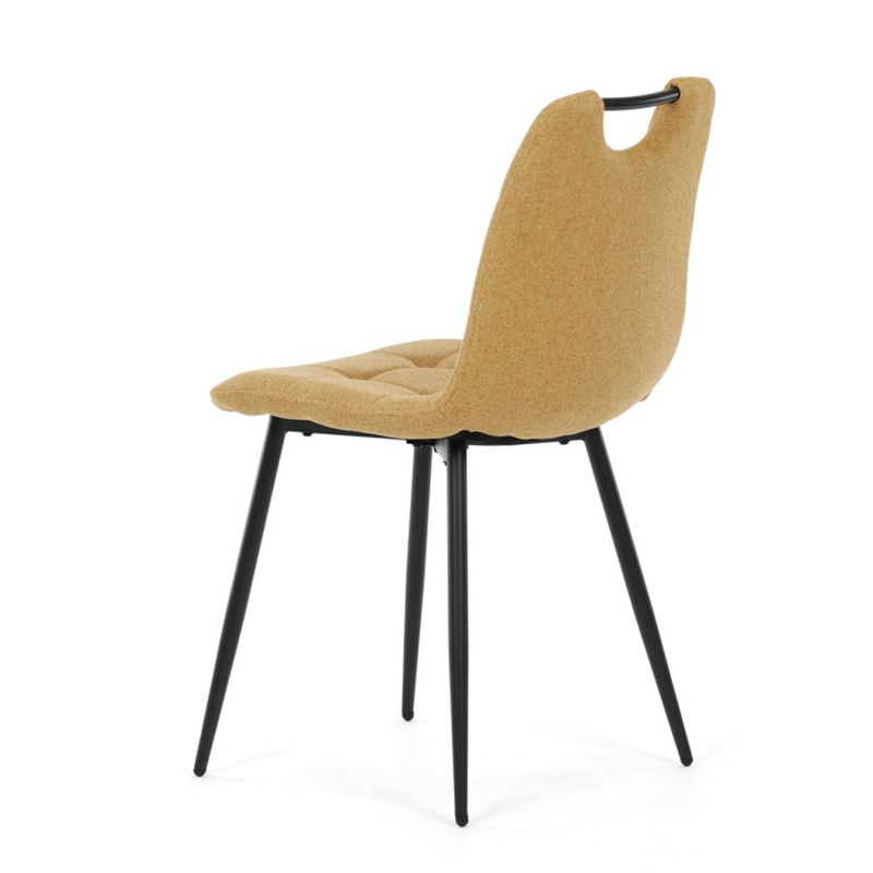 Stolička jedálenská, madlo, ľahko čistiteľná žltá látka