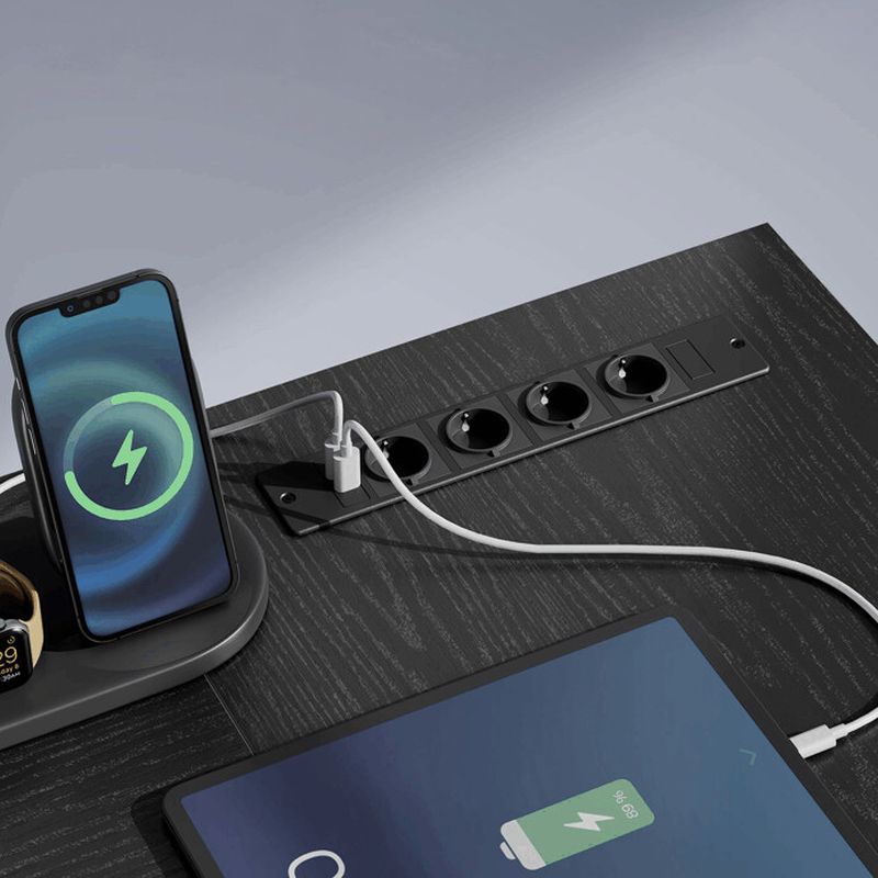 Rohový PC stôl 150x120 cm, MDF čierna