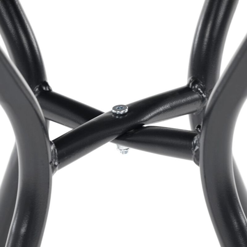 Okrúhly záhradný stôl 60x60cm, plast čierny