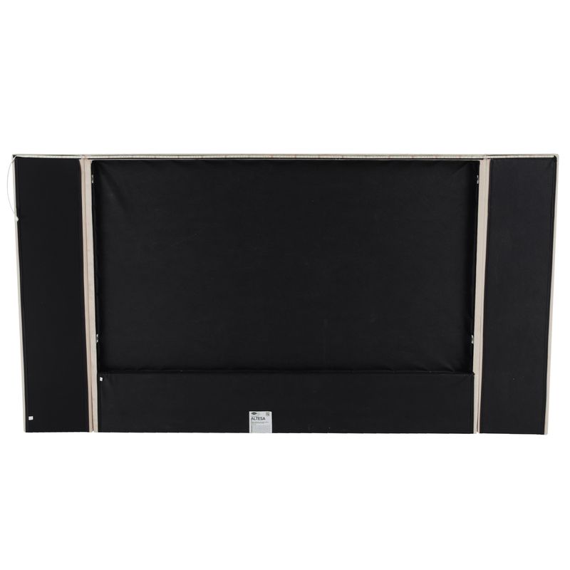 Posteľ s roštom a LED osvetlením, 160×200, béžová Velvet látka