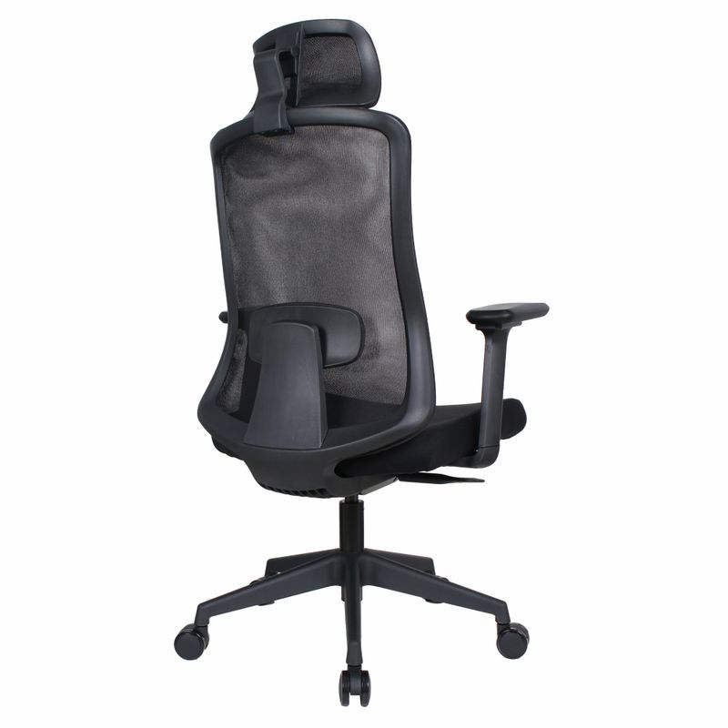 Jednoduché kancelárske kreslo, čierna sieťovina