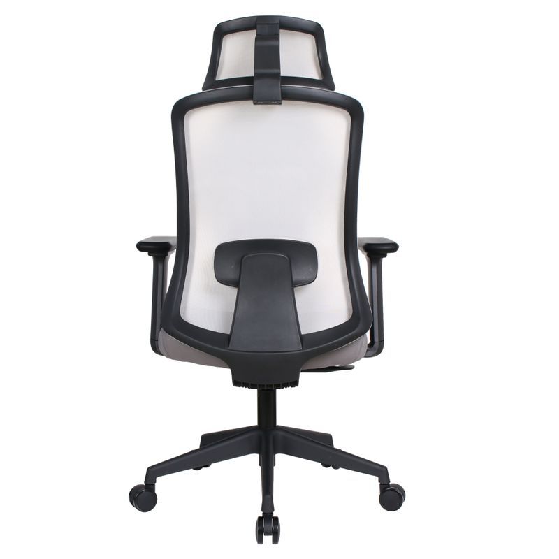 Jednoduché kancelárske kreslo, sivá sieťovina