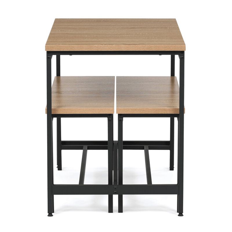 Jedálenský set, stôl a dve lavice, farba dub