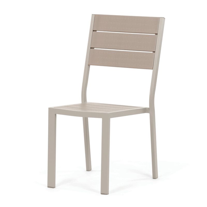 Záhradná jedálenská zostava s polywood doskou, béžová