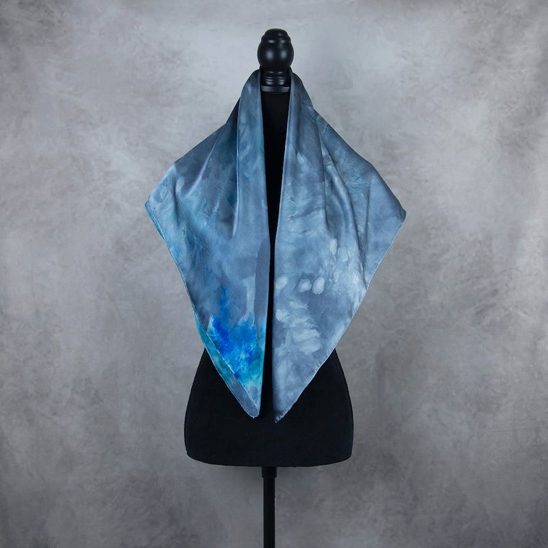 Hodvábna šatka LIMITED_292, 90x90cm, Vyrobená na Slovensku