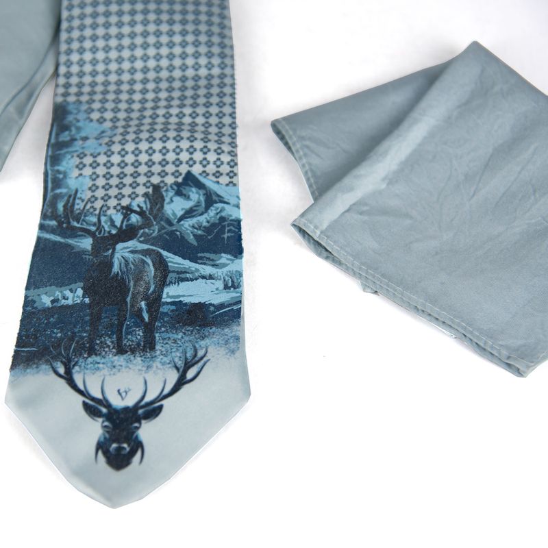 Hodvábna kravata, Tyrkysový Jeleň, Slovenská výroba