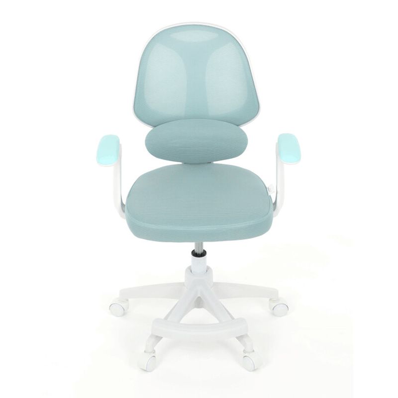 Detská kancelárska stolička, modrá sieťovina