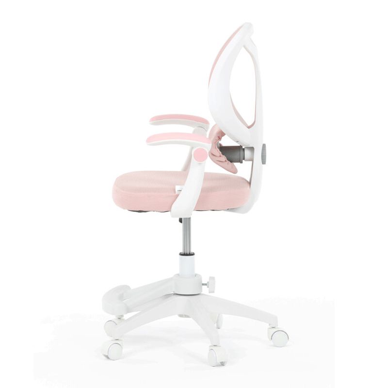 Detská kancelárska stolička, ružová sieťovina