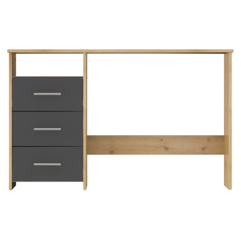 PC stôl jednoduchým dizajnom, dub artisan, grafit