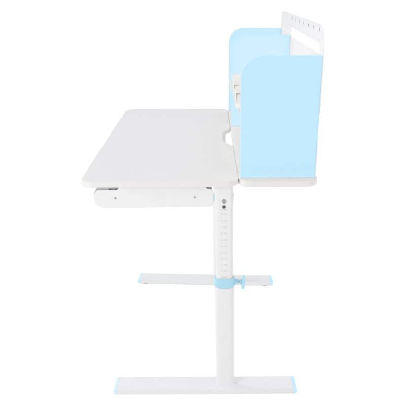 Rastúci písací stôl 80x60 cm, modro-biely