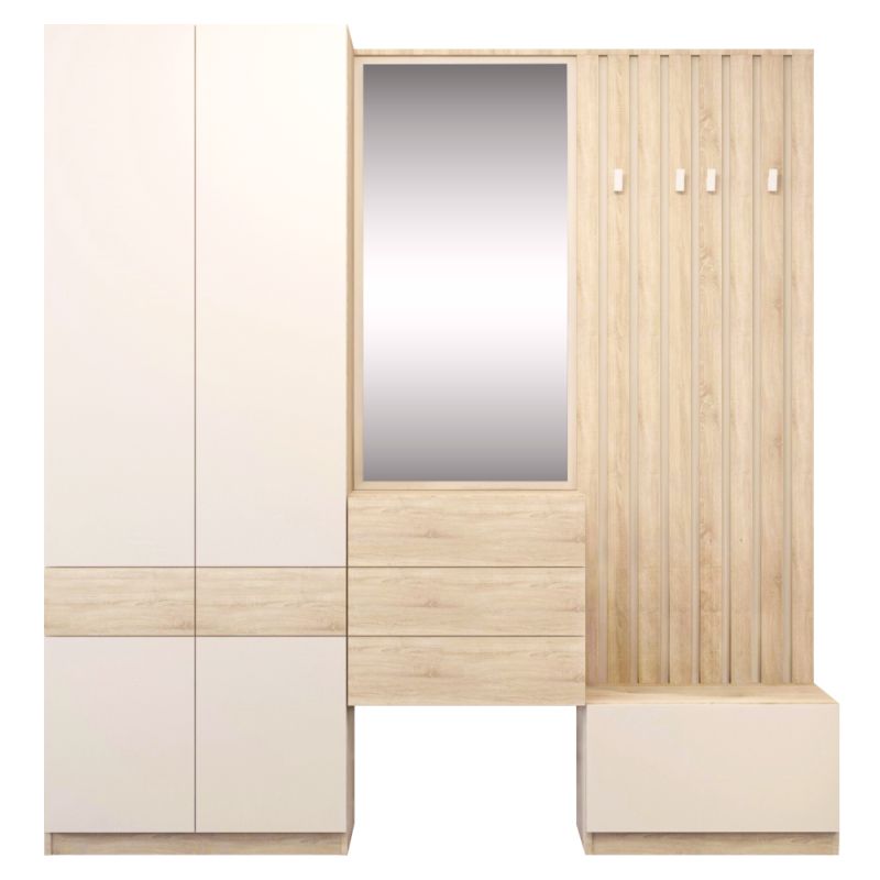 Botník KOM1K, dub sonoma, kašmír