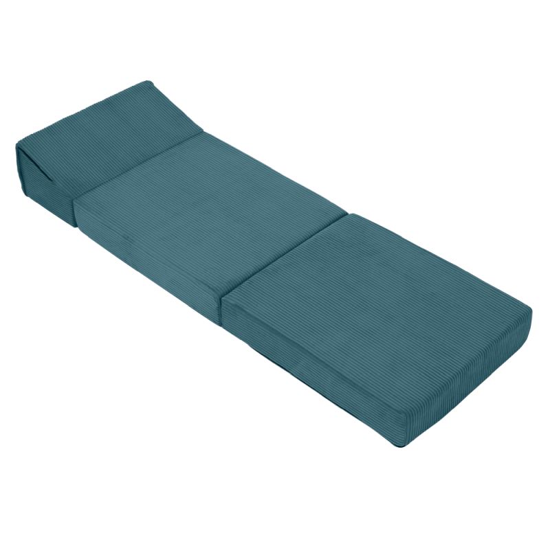 Skladací matrac, kreslo, 2v1, petrolejová látka