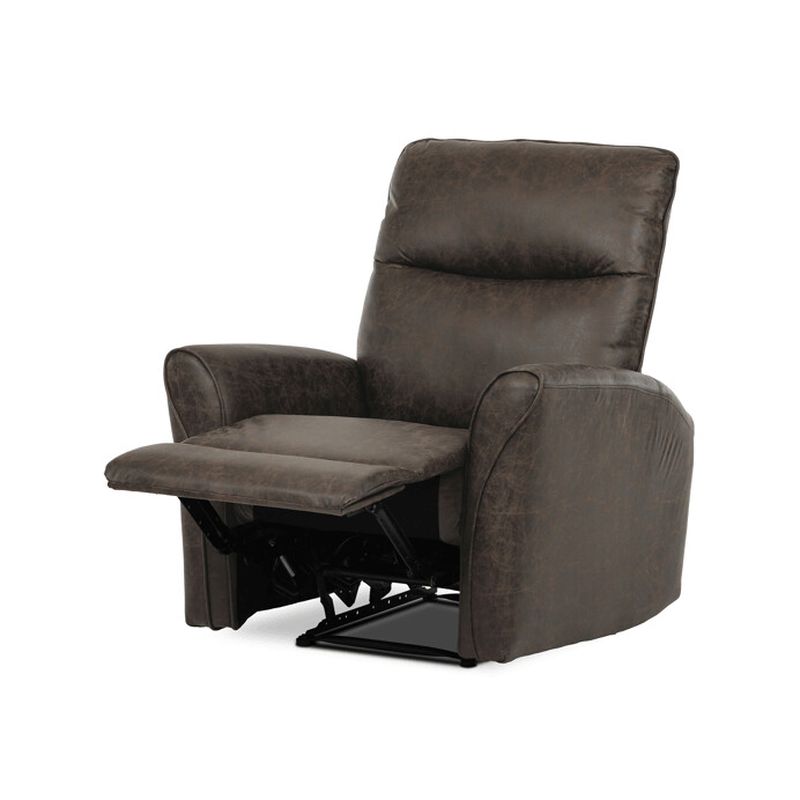 Polohovacia sedacia súprava, tmavohnedá, látka vintage