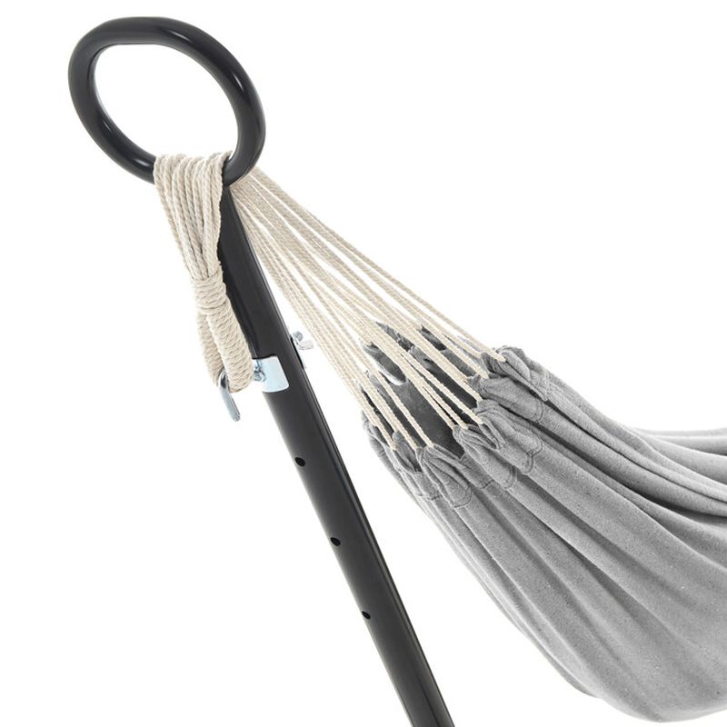 Hojdacia sieť, sivá, so stojanom