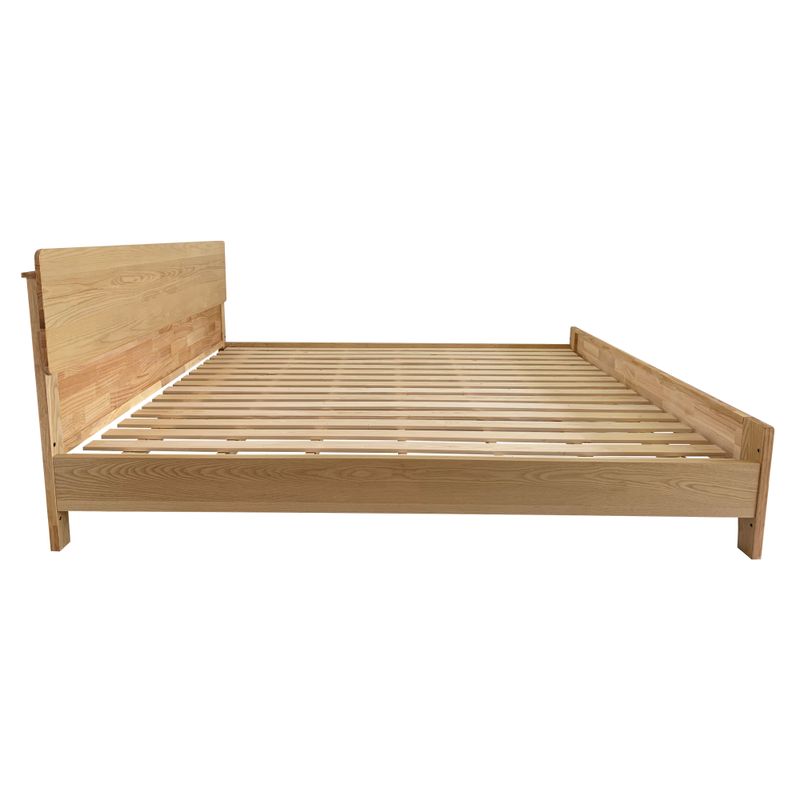 Manželská posteľ 180 z masívu, v prírodnom prevedení s roštom