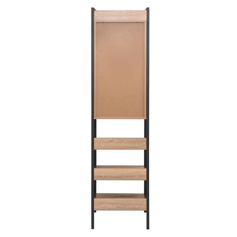 Regál na víno, dub, čierny