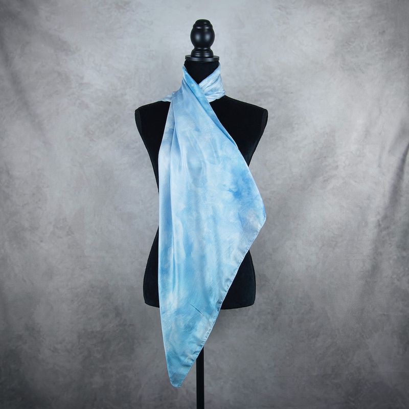 Hodvábna šatka VZOR_44, 90 × 90 cm, Made in Slovakia