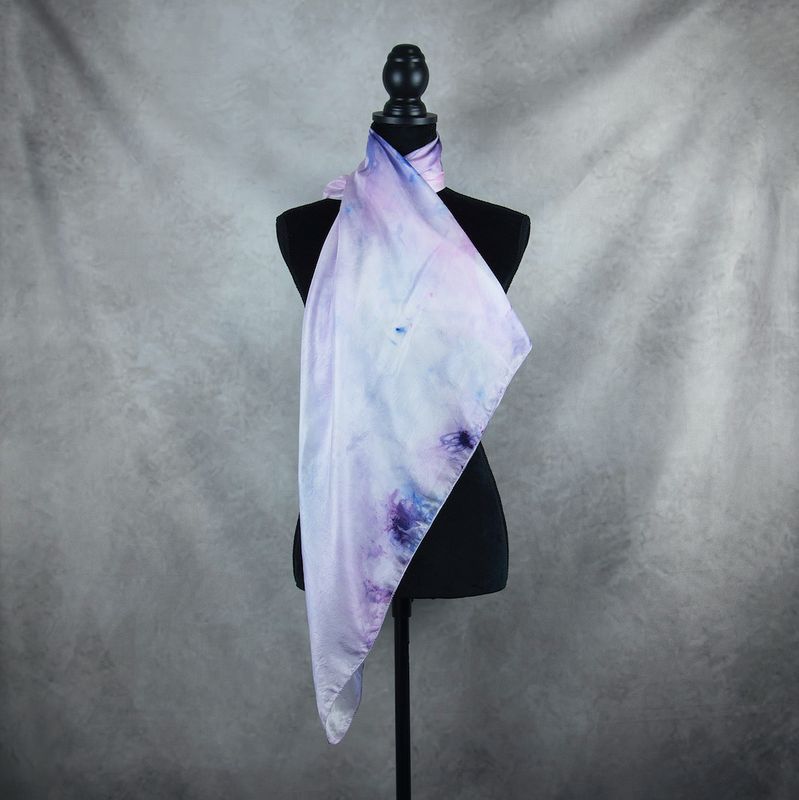 Hodvábna šatka VZOR_56, 85×90 cm, Made in Slovakia