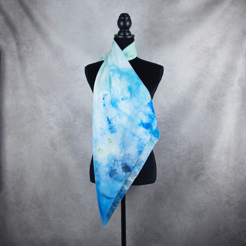 Hodvábna šatka VZOR_58, 85×85 cm, Made in Slovakia