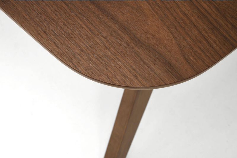 Moderný jedálenský stôl, 160 cm, orech, s masívnymi drevenými nohami