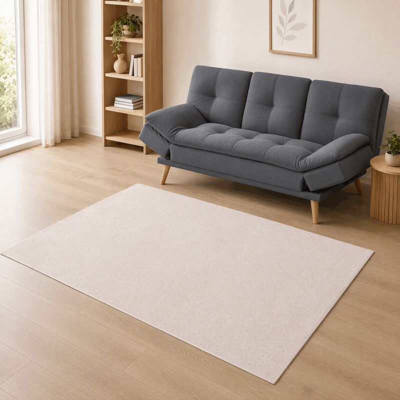 Moderný kusový koberec 160x230, béžový so štruktúrovaným vzorom