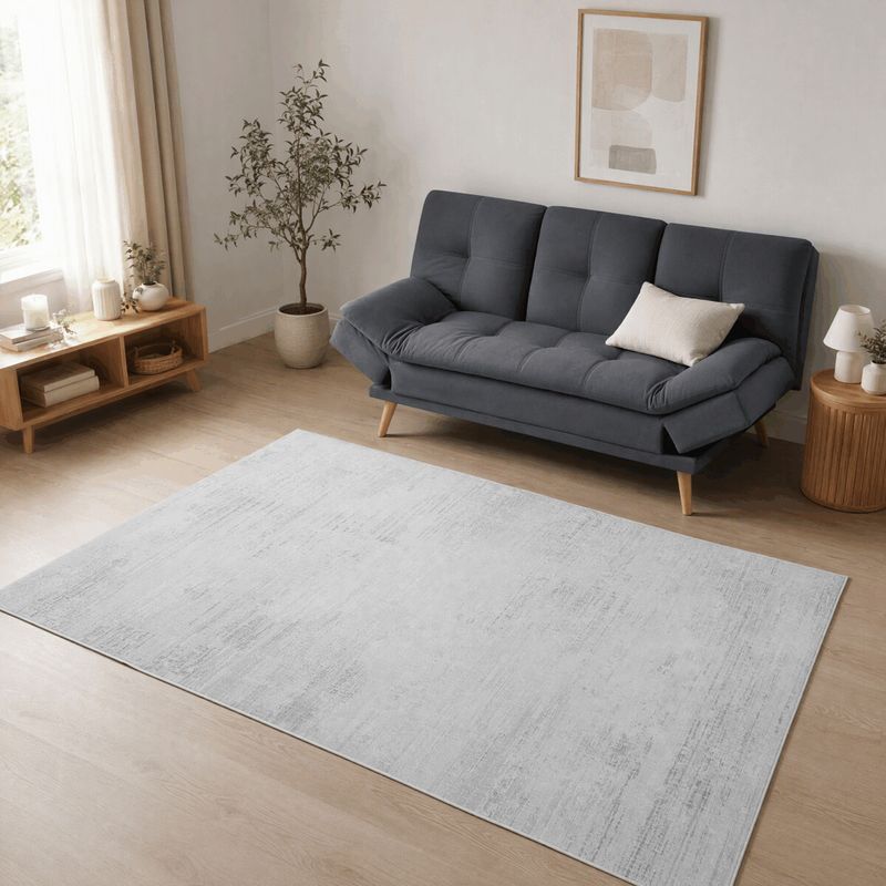 Moderný kusový koberec 160x230, sivý, so vzorom