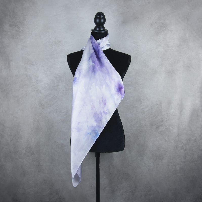 Luxusná hodvábna šatka LIMITED_327 – 100 % prírodný hodváb, 90 × 90 cm