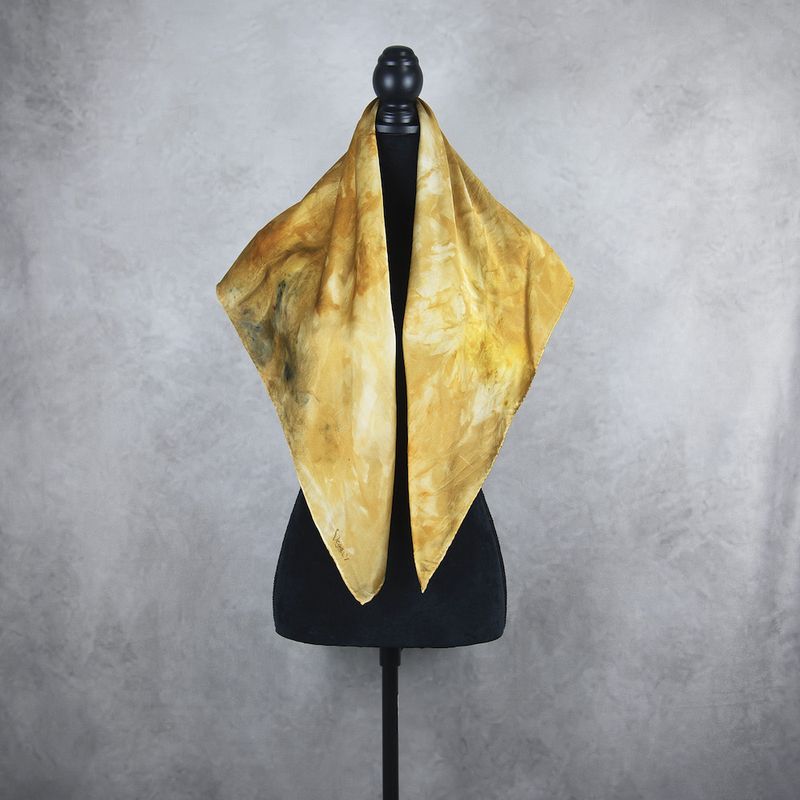 Luxusná hodvábna šatka LIMITED_329 – 100 % prírodný hodváb, 90 × 90 cm