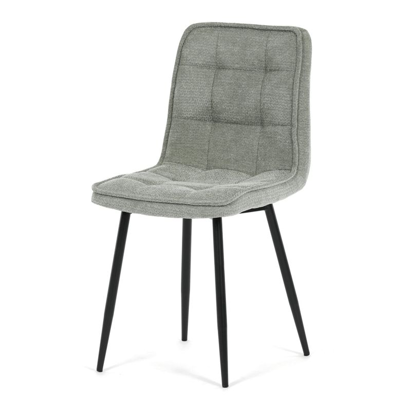Jedálenský set so 4 stoličkami, 110x70cm, zelená látka, MDF divoký dub