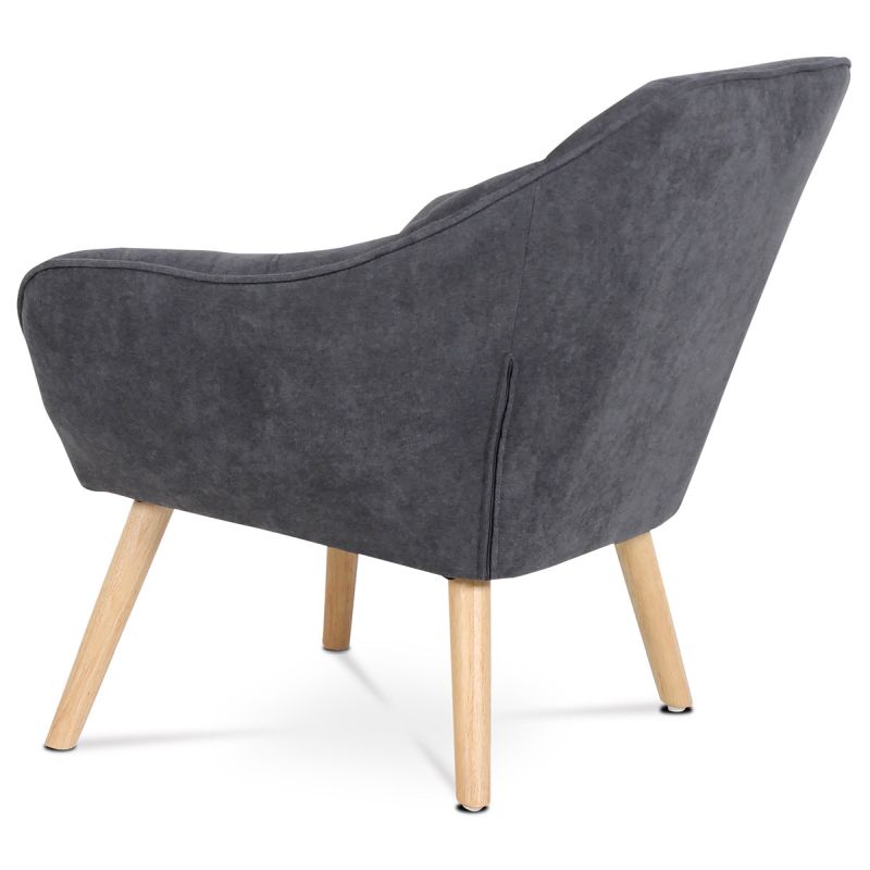 Relaxačné kreslo v škandinávskom štýle sivé