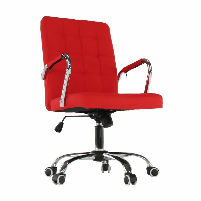 Kancelárske kreslo v modernom červenom prevedení