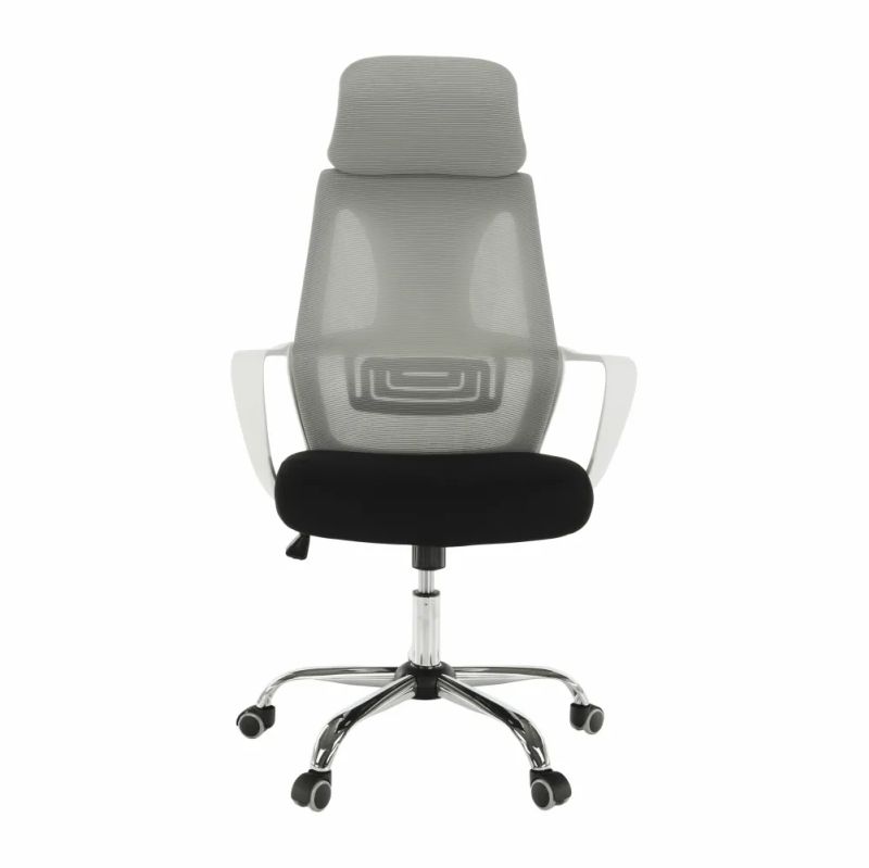 Kancelárske kreslo v sivo-čiernej látke