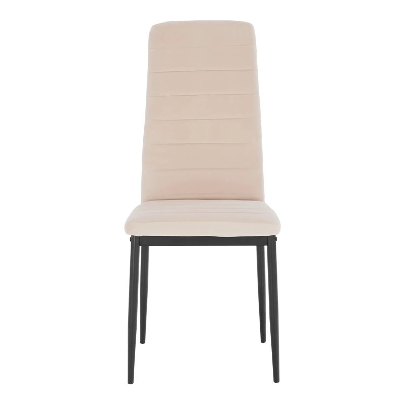 Stolička s jednoduchým dizajnom béžová Dulux Velvet látka